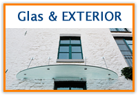 Produkte Glas & Exterior: Vordach/berdachung/Wintergarten/Reparatur/Fenster/Glastr/Schutzglas/Sicherheitsglas